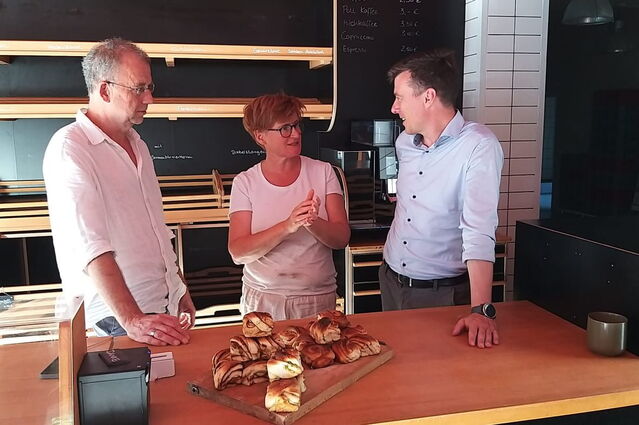 Flyer Nachmittagsspaziergang Plossen mit Ausklang in der Herzensbäckerei